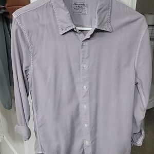 Abercrombie & Fitch Purple Casual Button Down Shirt